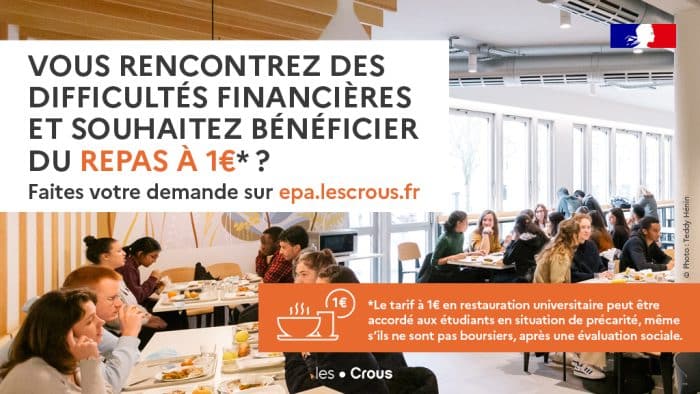 *Le repas à tarif social (1€)* 1 Repas à tarif social (1€)