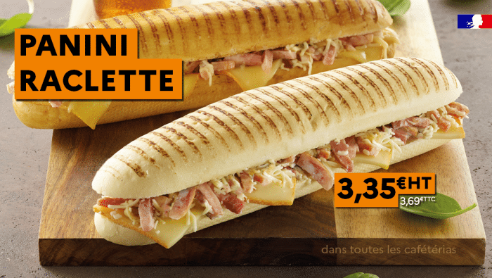 Produit du mois de janvier : le panini raclette !