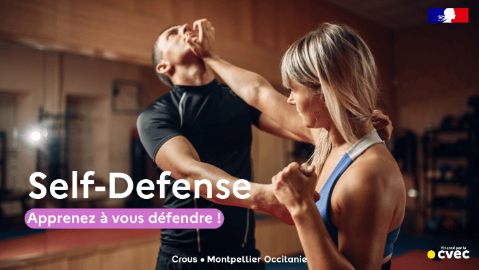 Cours de self-defense gratuits pour tous les étudiants de l'Académie de Montpellier.