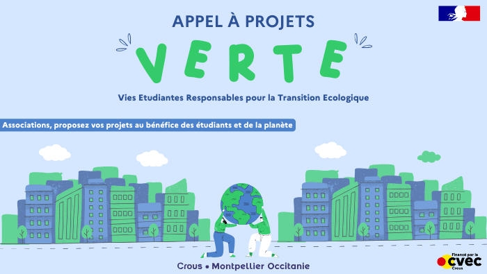 Appel à projets "VERTE" : Vies Etudiantes Responsables pour la Transition Ecologique 1 Appel a projets verte site web