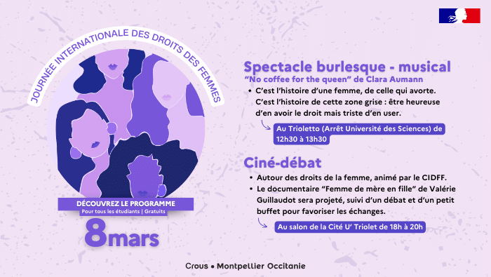 2 événements à l'occasion de la Journée Internationale des Droits des Femmes 2024 1 Journeedesdroitsdesfemmes SITE WEB SITE WEB 3