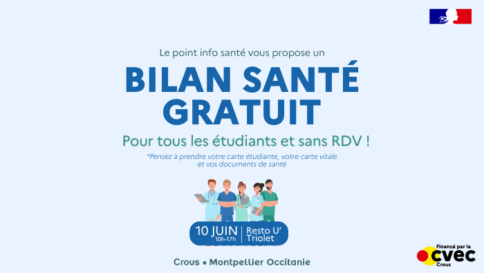 Bilan Santé Gratuit pour Étudiants : Rendez-vous le 10 juin