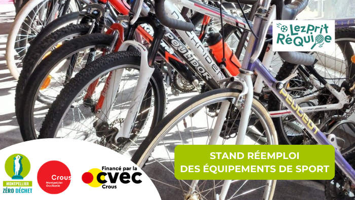 Stand sur le réemploi des articles de sport à la Cité U' Vert-Bois 1 Stand Lezprit Requipe 1