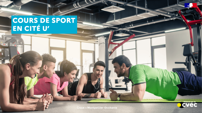 Des cours de sport gratuits dans les Cités U' ! 1 Visuel web